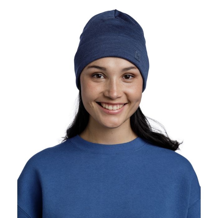 Buff Merino Heavyweight Beanie Bl&aring; Unisex