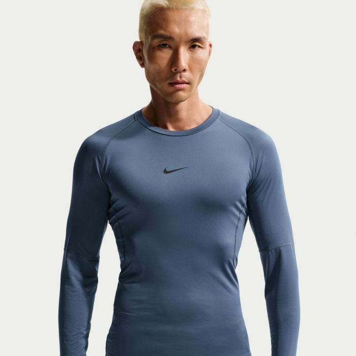 Nike Dri-FIT PRO Tight LS Tee Blå Herre
