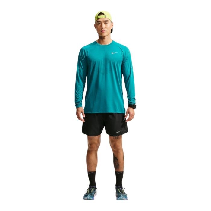 Nike Dri-FIT Stide LS Tee Blå Herre