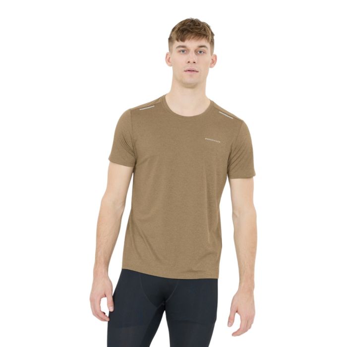 Endurance Besy Melange SS Tee Brun Herre