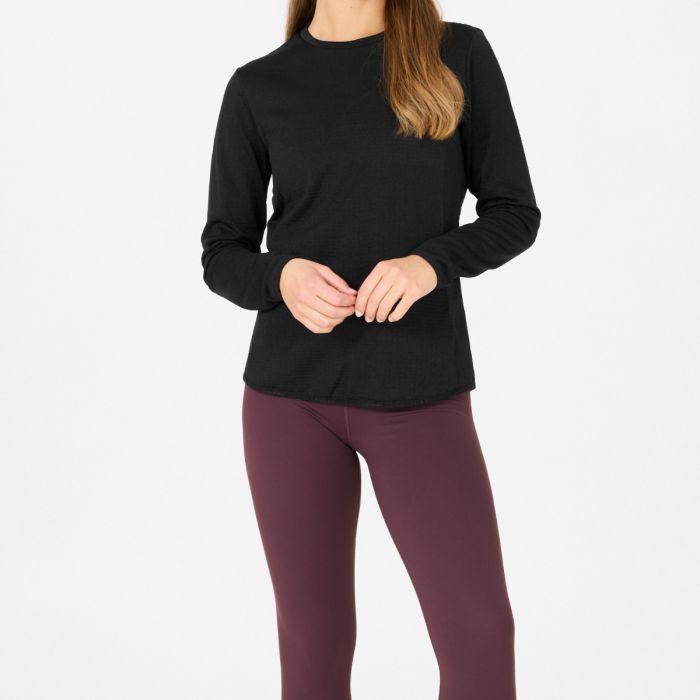 Endurance Leah Waffle Melange Loose Fit Tee - Dame T-shirt - Komfortabel Varm L&oslash;betr&oslash;je