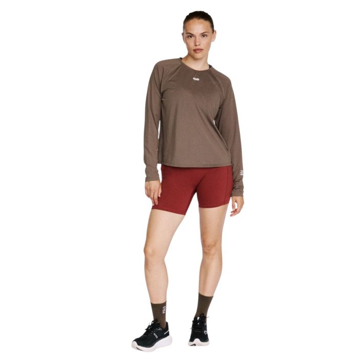 EYDA Lisa Essential LS Tee Brun Dame