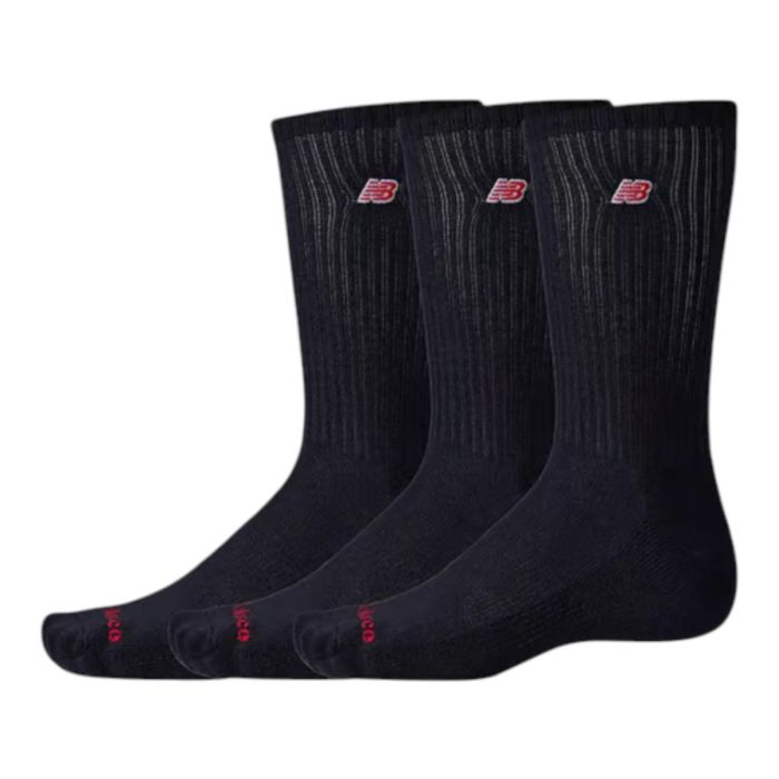 New Balance Patch Logo Crew 3-Pack S Sort Unisex