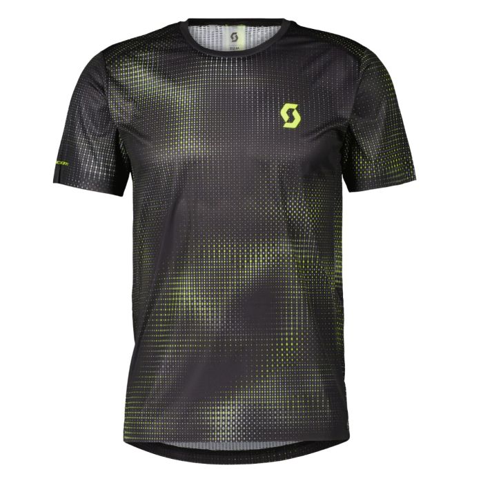 Scott RC Run SS Shirt Sort Herre