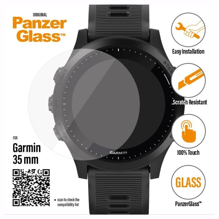 Panzerglass Beskyttelse til Garmin Forerunner® 245/245 Music - Klar, Stødsikker, Unisex