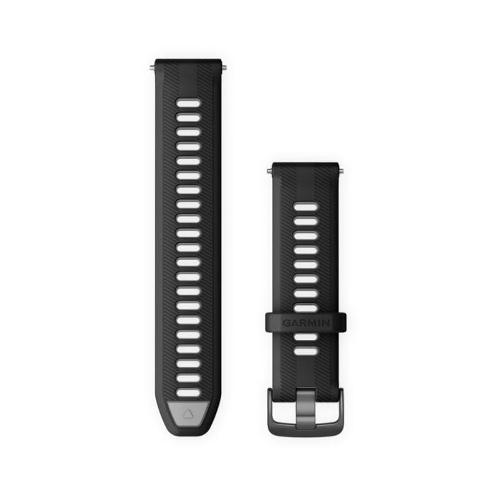 Garmin Quick Release 22 mm Silikone Rem til Forerunner® 965 - Sort, Unisex, Komfortabel & Holdbar
