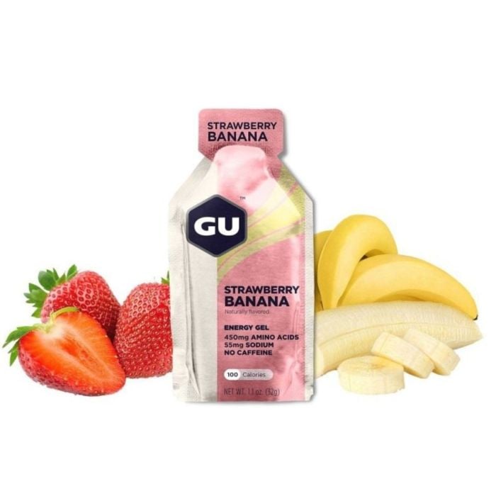 GU Energi Gel - Strawberry/Banana, ONESIZE - Optimal til løb og træning