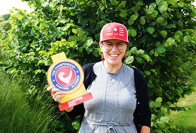 Louise blev verdensmester i Triatlon