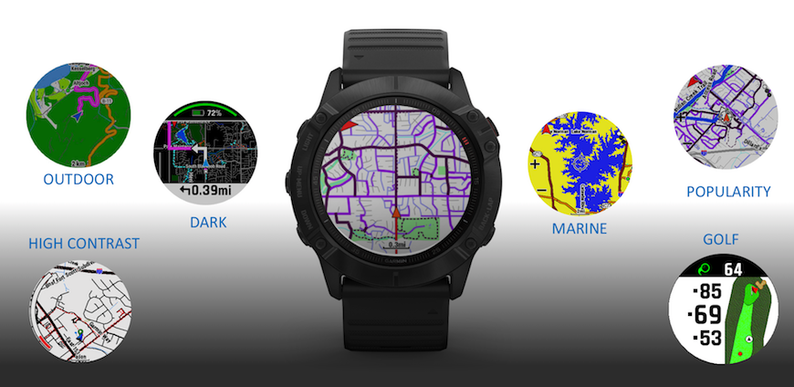 garmin fenix 6 kort maps