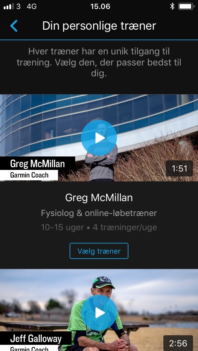 garmin coach træningsprogram