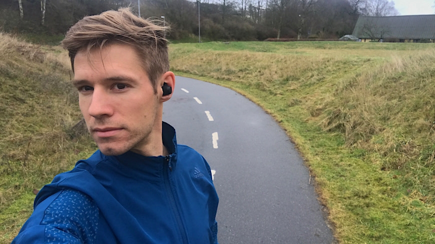 hakii fit høretelefoner til løbe test