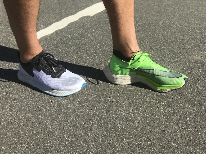 nike vaporfly next% vs. New balance fuelcell tc 