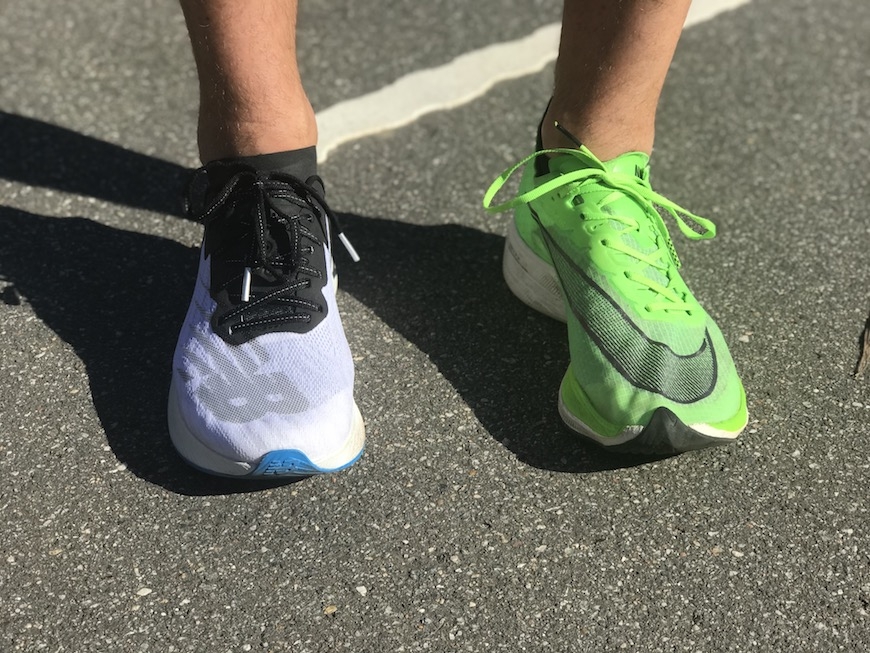 nike vaporfly next% vs. New balance fuelcell tc 
