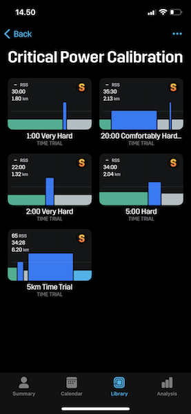 stryd critical power calibration test