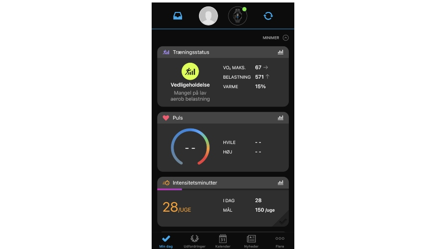 Stryd-GarminConnect-startside